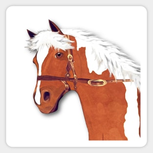 Horse Lovers Palomino Horse Sticker